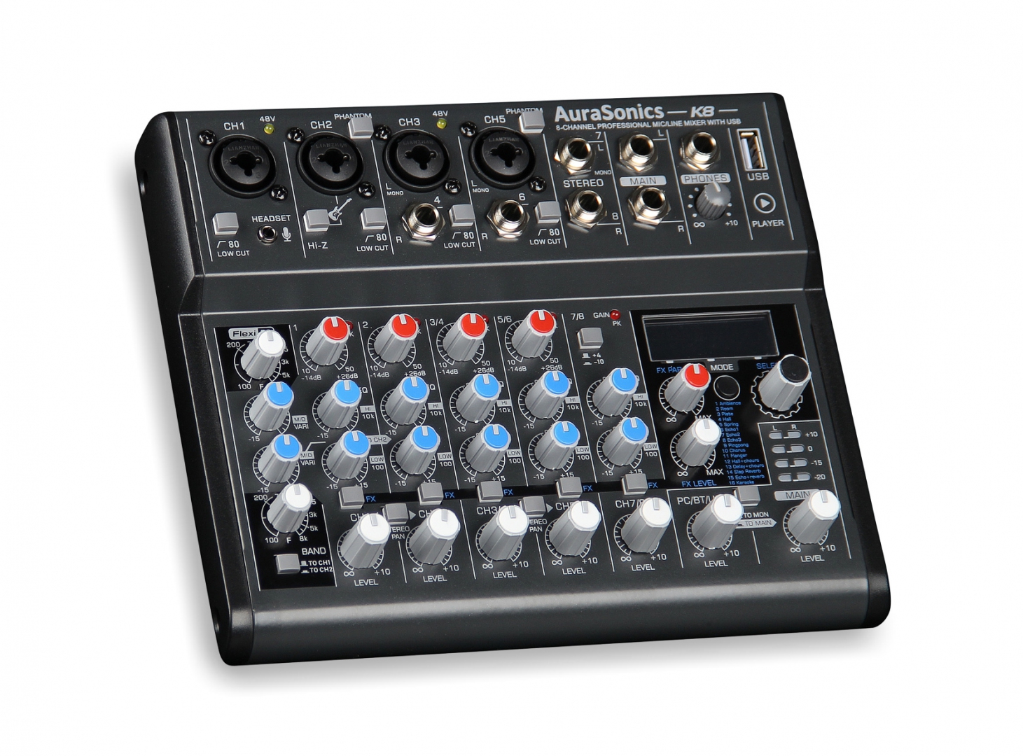 AuraSonics K8 компактный микшерный пульт в Хотьково