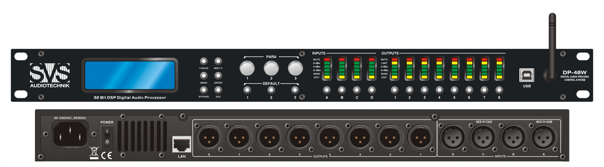SVS Audiotechnik DP-48W Цифровой процессор: 4 входа 8 выходов в Хотьково