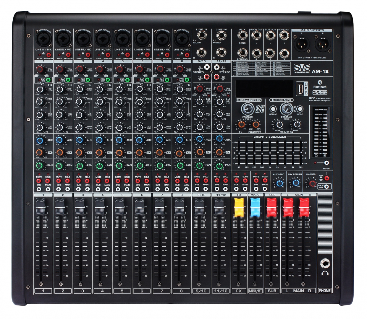 SVS Audiotechnik mixers AM-12 Микшерный пульт аналоговый, 12-канальный в Хотьково