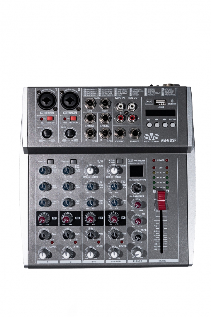 SVS Audiotechnik mixers AM-6 DSP Микшерный пульт аналоговый, 6-канальный SVS Audiotechnik mixers в Хотьково